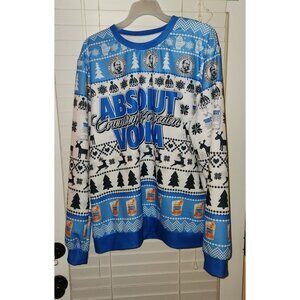 ABSOLUT VODKA long sleeve shirt XL preowned Christmas shirt